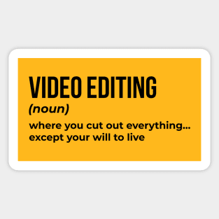 Video Editing - Funny Definition #1 Sticker